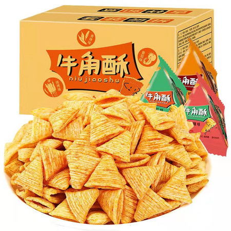比比赞尖角脆锅巴薯片零食小吃整箱网红大礼包便宜休闲小食品批发lj