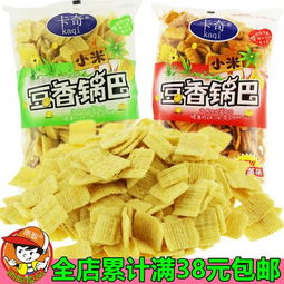 卡奇小米豆香锅巴油炸型膨化食品锅巴烧烤味香辣味小米锅巴300g图片大全 邮乐官方网站