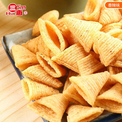 三惠尖角脆锅巴薯片 网红零食的实惠之选